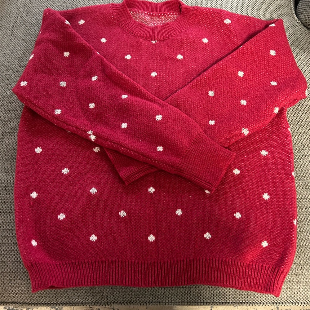 Red Polka Dot Sweater